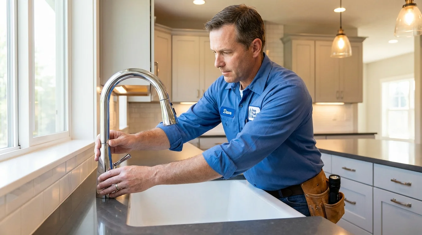 Kitchen faucet installation by Johns Plumbing LLC in Jay